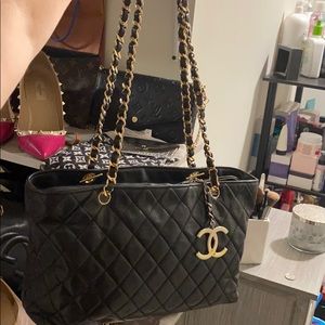 Chanel Lambskin quilted tote